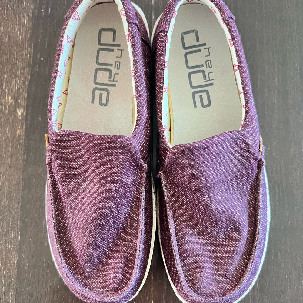 Hey Dude Purple Flats